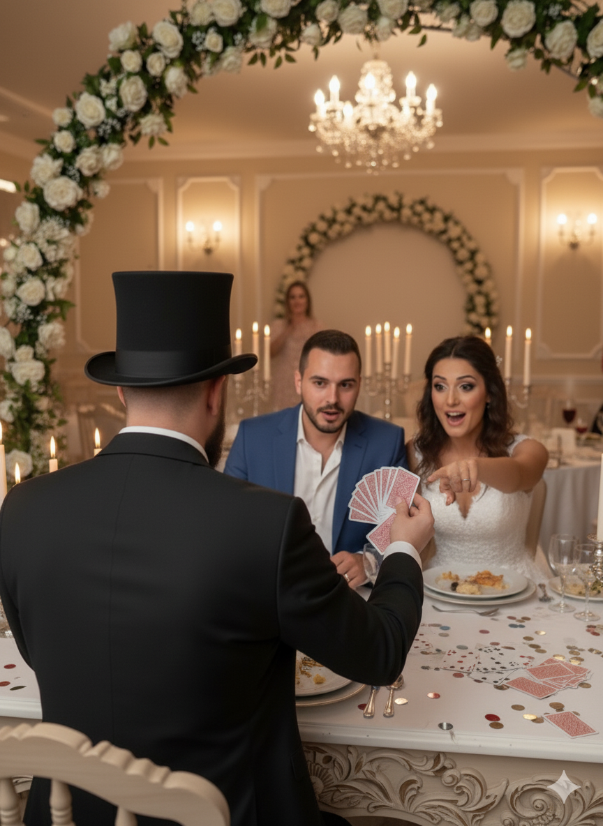 Magicien mariage Val d'Oise - Animation vin d'honneur